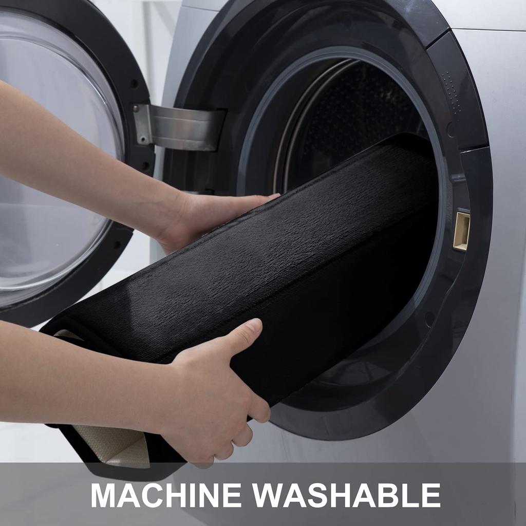 Olanly Soft Memory Foam Bathroom Bath Mat Absorbent Non-Slip Bath Mat Washable Comfortable Bath Mat Easy to Dry For Bathroom Rug