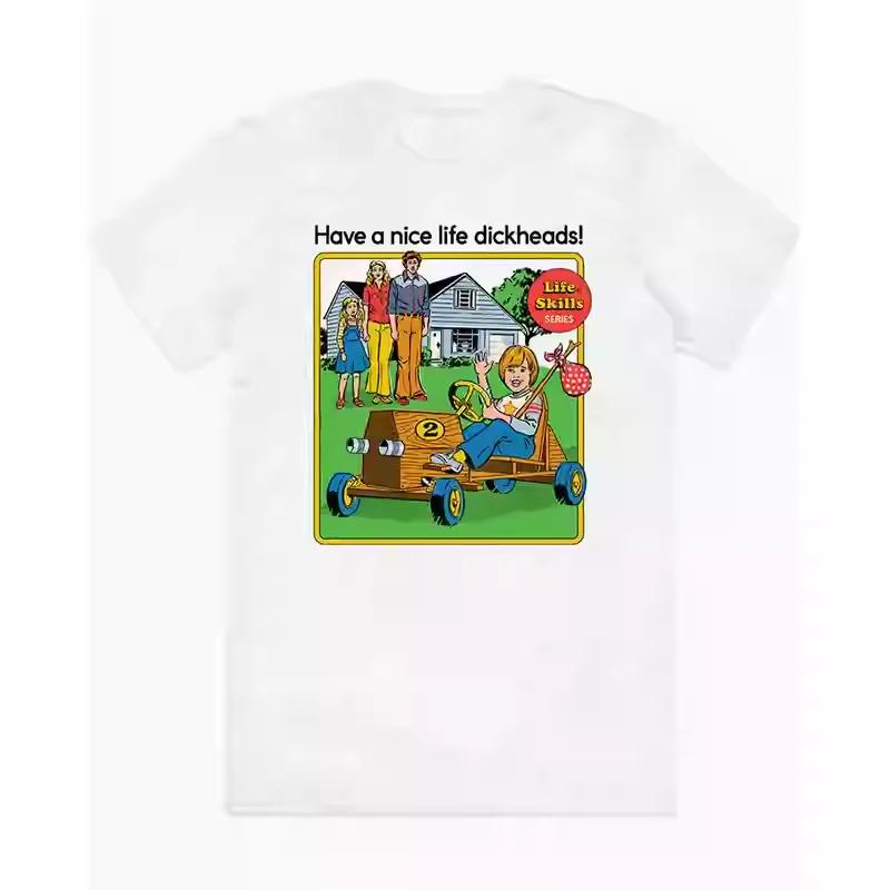 Smells Like Christmas Smells Like Christmas Mens and Womens New Illustrated European and American High Street VintageTShirts S