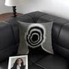 1PC Black White Art Design Cushion Cover Natural Linen Organic Fabric DoubleSided Printing Sofa Home Decor Gift Pillow Case
