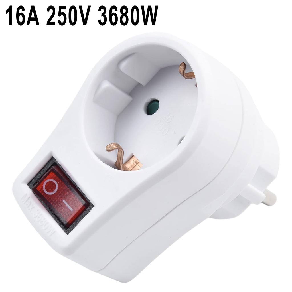 Accessories Conversion Socket 72x50x75mm Plastic Socket Adapter Socket With Light Switch High Quality Practical