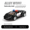 1:36 Pull-Back Alloy Car Model - Lambo G Mustang Police Toy for Kids