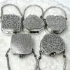 Acylic Mini Doublesided Diamond Clutch With Heart And Lock Buckle For Daily Street Style