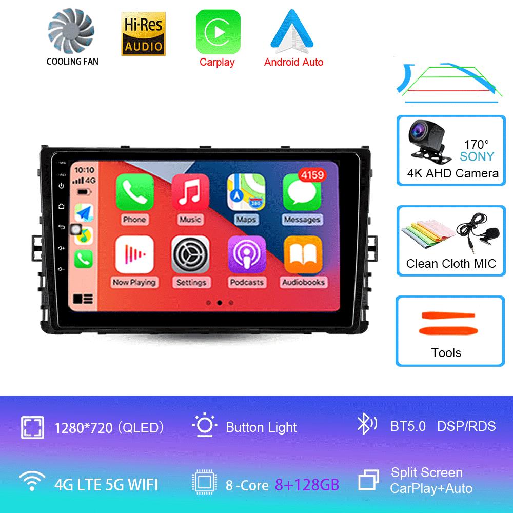 Car Radio Android14 For Volkswagen Jetta 7 2018 2019 2020 2021 2022 Navigation GPS Multimedia Video Player Stereo Carplay DVD BT