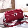 Exquisite Lock Design Women's Crossbody Bag - Premium Cowhide, Double Compartment Clutch