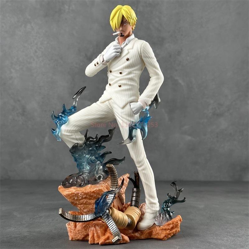 24cm Anime One Piece Twin Wings Sanji Gk Figures Statue Pvc Figurine Model Doll Decoration Collection Toys Gifts