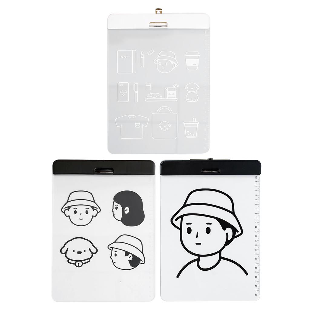 Acrylic Clipboard Transparent Document File Organizer  Clipboard for  Paper Students Drawing