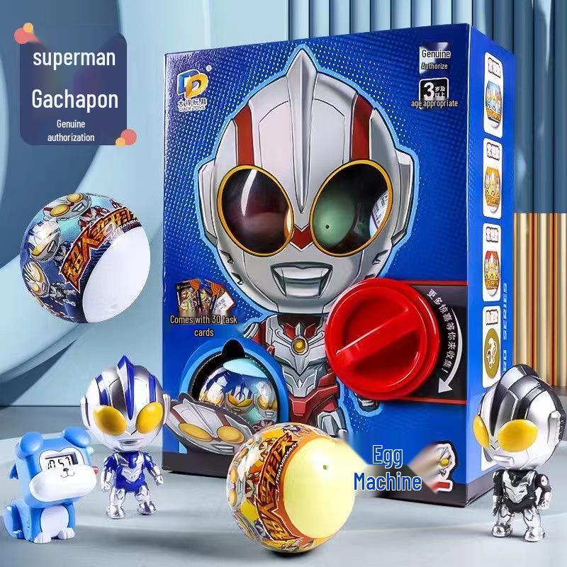 Superman Interaktive Gachapon Maschine Blind Box Spielhaus - Lustiges Geschenk für Jungen & Mädchen