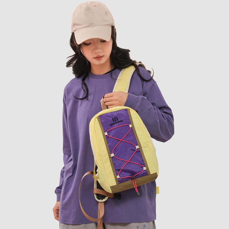 Large Capacity Student Schoolbag Outdoor Unisex Color Contrast Backpack