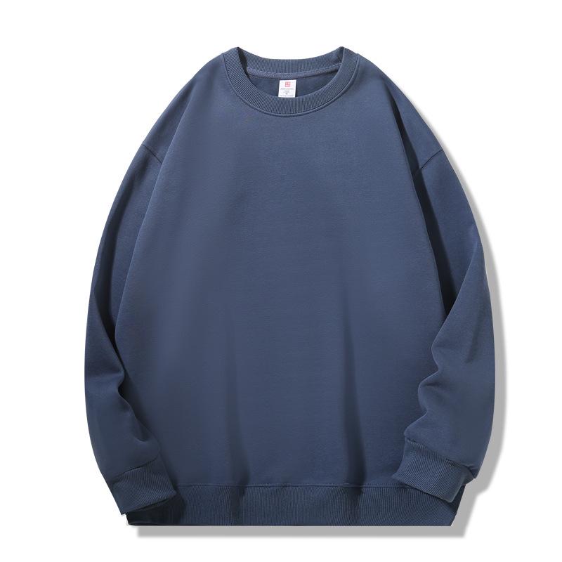 16-kleurige geborstelde katoenen fleece ronde hals casual hoodie voor koppels