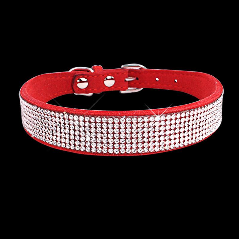 Bling Kristall Diamant Halsband für Haustier Hund Katze