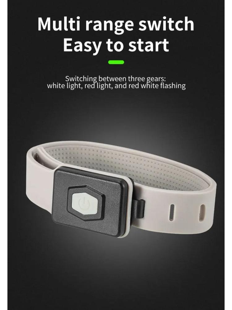 LED Mini Portable Armband Light COB Night Running Wrist Lamp 500LM Outdoor Camping Cycling Rechargeable Safety Warning Lantern