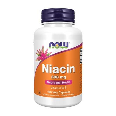 Niacin 500 mg, 100 veganských kapslí