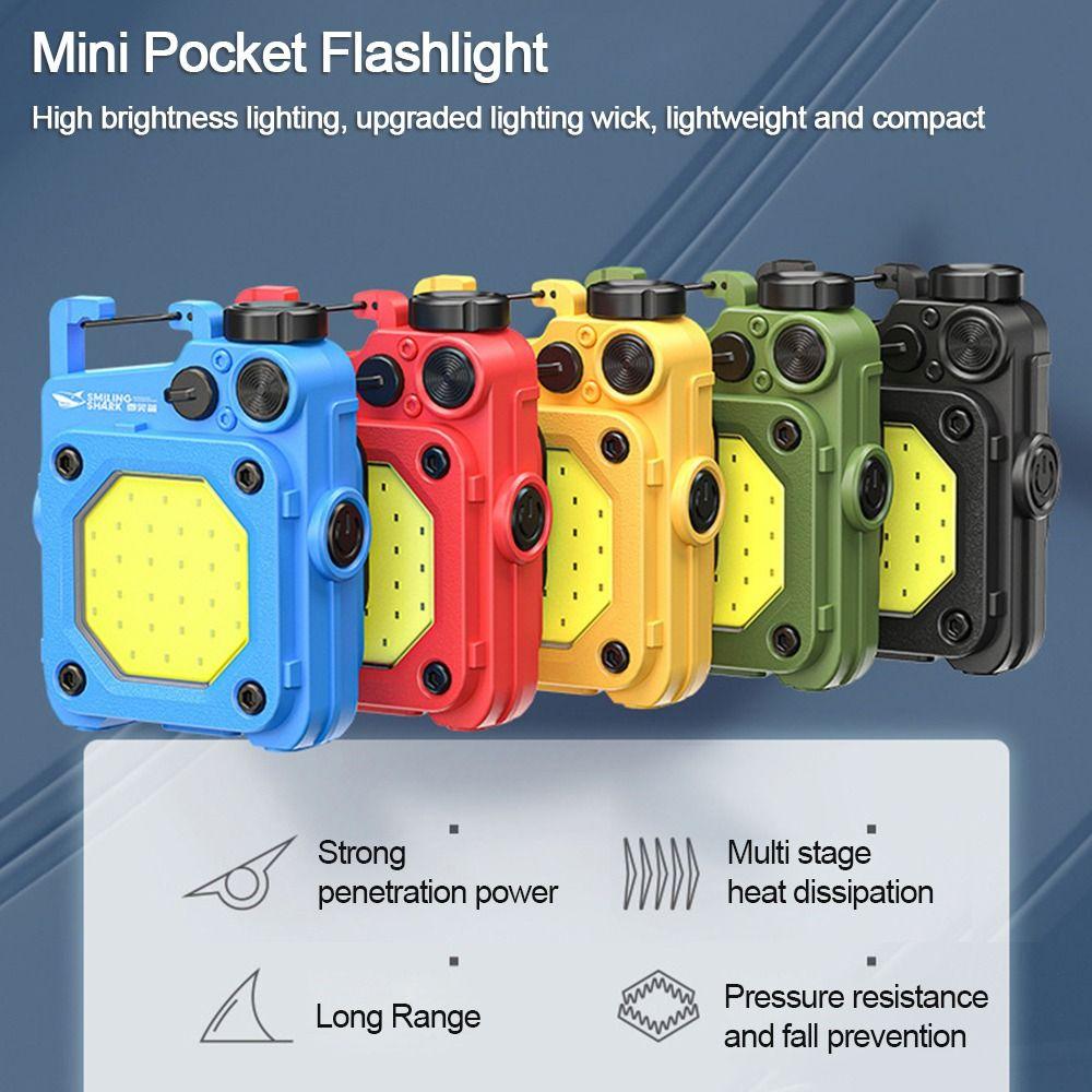 Light Multifunctional Mini Pocket Flashlight Rechargeable Flashlight Emergency Lamps Work Light