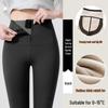 Women's Shark Skin Zippered Slimming Pants - Thickened Velvet Base Layer for Body Shaping Yoga, Autumn/Winter Warm Barbie Style.