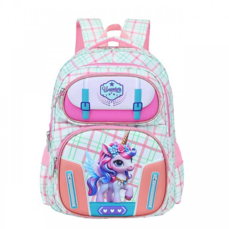 Sac à dos scolaire rigide 3D pour enfants avec lumière LED Design de dessin animé Léger Ergonomique Sac à bandoulière Élèves du primaire