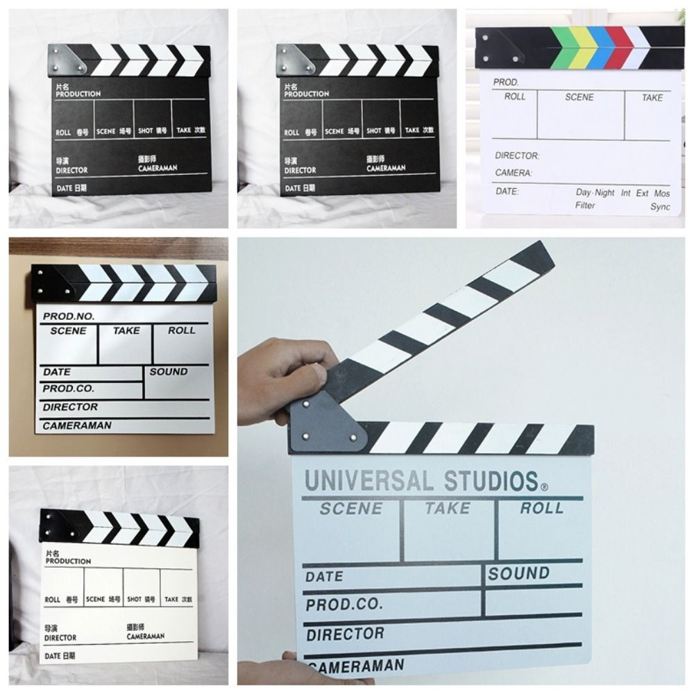 Wooden Regisseur Scene Clapperboard Regisseur Board Regisseur Clapping Board Cinema