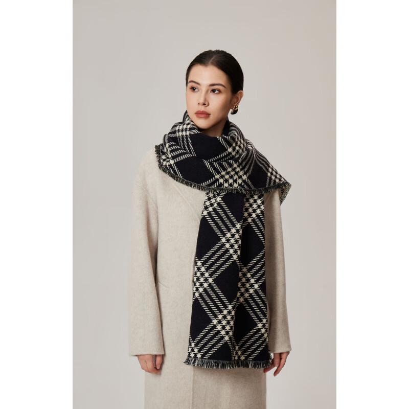 CEENIU Faux Cashmere Double-Sided Twill Scarf & Shawl