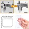 Door Stopper Wall Protector, Wall Shield Bumper Guard from Door Knobs,Sturdy Self Adhesive,Soft and Transparent,Washable Reble Shock Absorbent Gel