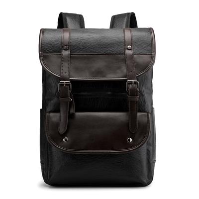Rucksack Trendiger Retro Herren Business Computerrucksack Reise Große Kapazität Wasserdichter Lederrucksack