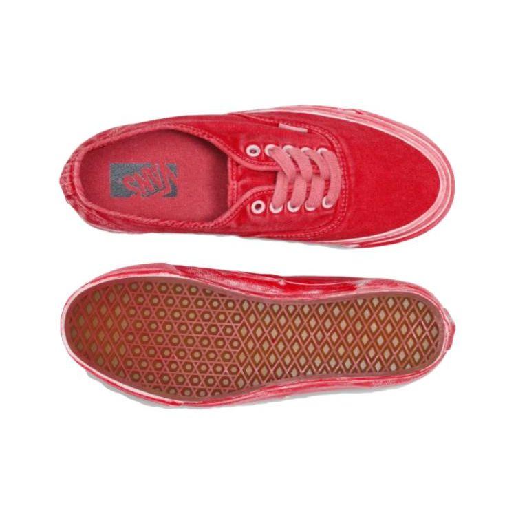 Vans Premium Authentic 44 Tomato Puree Red Dip Dyed Unisex Sneakers VN000CQACHK
