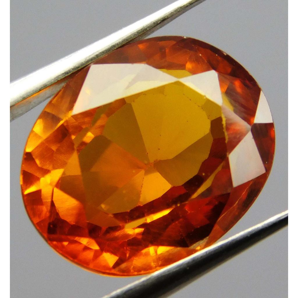 Orange Sapphire 11 Carat Natural Fire CERTIFIED Oval Cut Sparkling Rings Gems A+