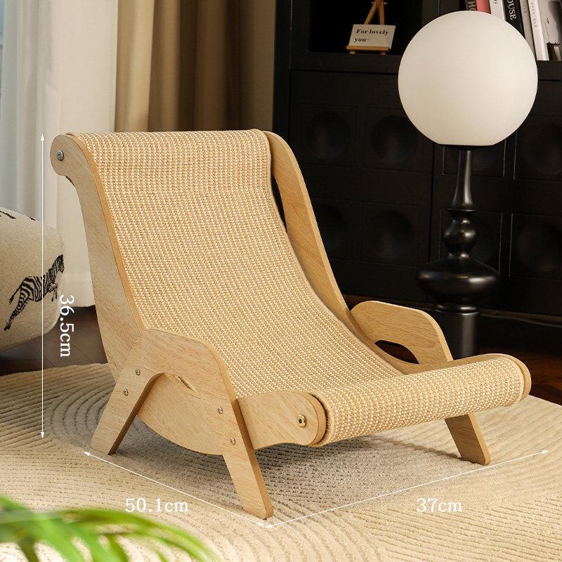 Large Cat Scratching Board & Lounge Chair - Durable Sisal, Scratch-Resistant Cat Bed & Sofa Protector Toy