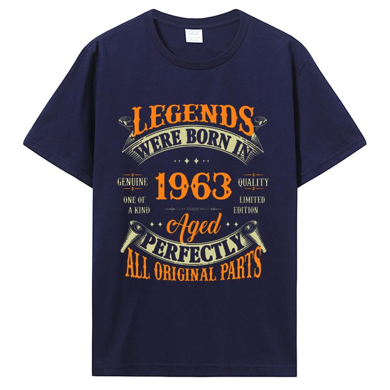 Birthday Vintage 1963 Old Gifts Vintage T-Shirts Summer Graphic Tshirt Streetwear Clothing Oversized Tshirt