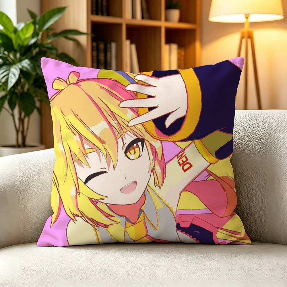 AAkita Neru Vocaloid Character Square DoubleSided printed Pillow Case Bedroom Bedside Pillow Sofa Cushion Cover