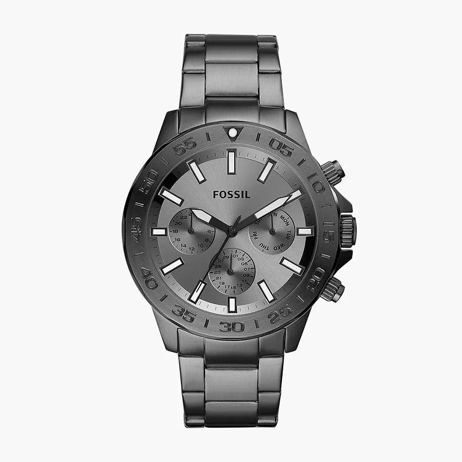 

Fossil Men s Quartz Stainless Steel Three-Hand Watch Stainless Steel Case/Glass Mirror-BQ2491