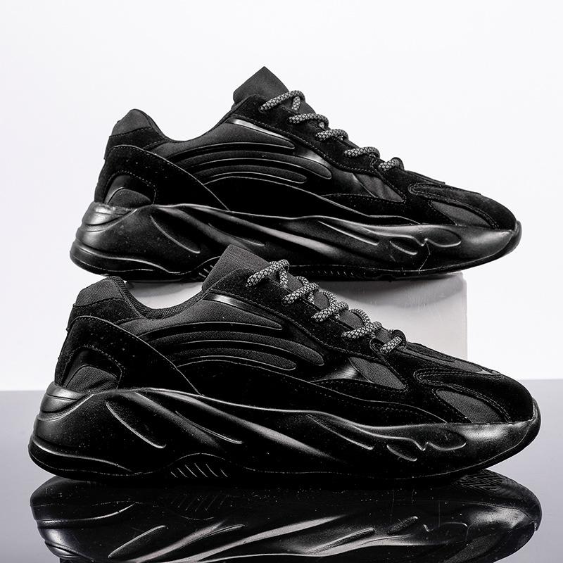 

Летняя мужская обувь 2025 новая высококлассная универсальная спортивная обувь для бега кроссовки для папы мужская подростковая обувь из кокосового волокна нескользящая 45 чёрный