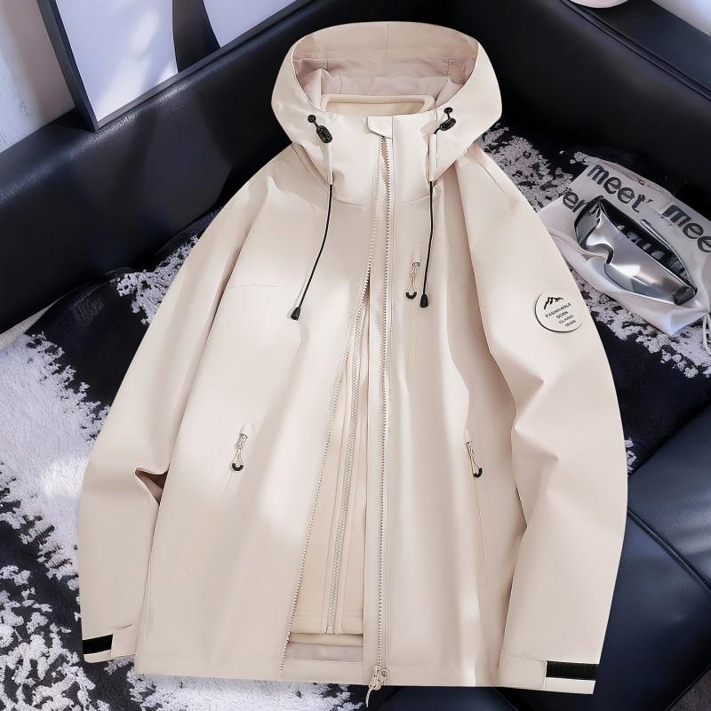 Men Women Waterproof Windproof Hiking Camping Outdoor Jacket With Removable Fleece Liner Winter Use
