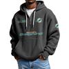 Mens Zip-Up Hoodie NFL Collection Streetwear Loose Fit Casual Sweatshirt Fall
