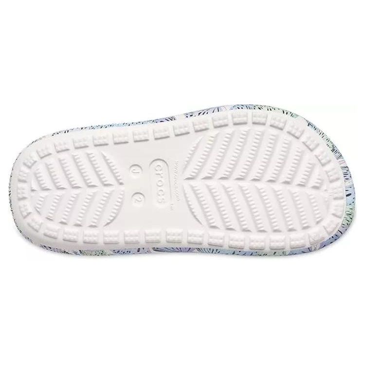 Crocs Breathable Round Toe Butterfly Thick Sole Clogs Unisex Footwear White 208258-94S