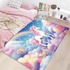 Cute Pink Fluffy Carpet Washable Non Slip Large Area Rug for Kids Bedroom Home Decor Flannel Mat