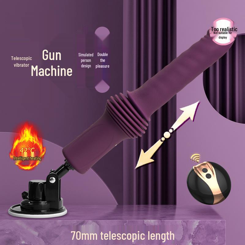 Love World Automatic Telescopic Vibrating Wand: Remote-Controlled Hands-Free Erotic Massager for Women