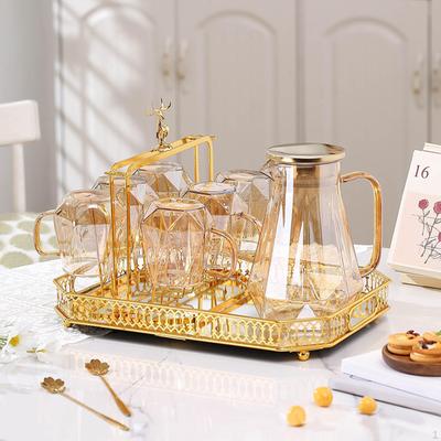 6 Tazas Soporte Escurridor Metálico Estante Organizador de Tazas Secado de Vidrio de Lujo para