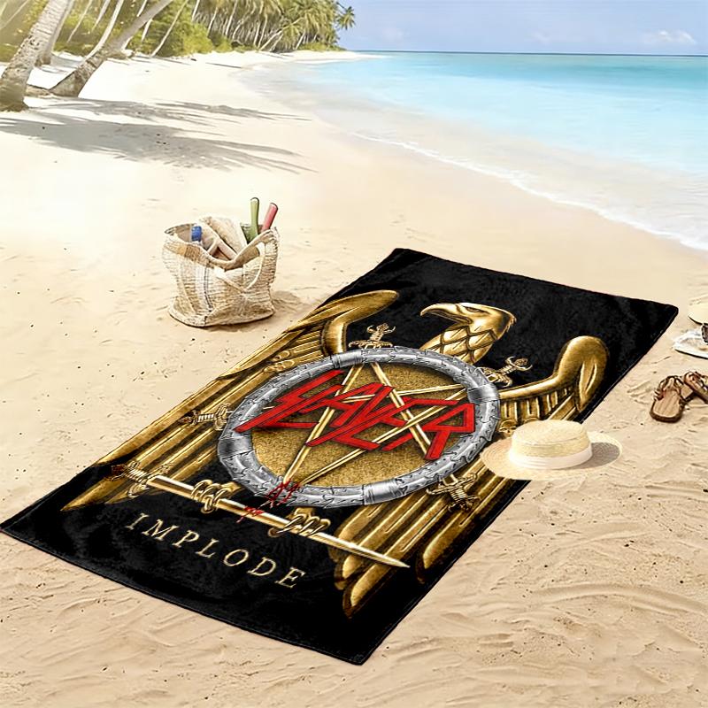 Slayer Print Strandlaken, Groot Zacht Sneldrogend Handdoek voor Strand Kamperen Zwemmen