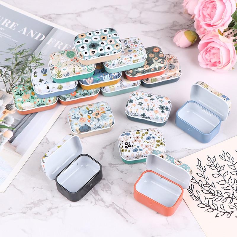 Colorful Mini Tin Box Sealed Jar Packing Boxes Jewelry, Candy Box Small Storage Boxes Cans Coin Earrings, Headphones Gift Box