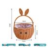 Handcrafted Rattan-Style Basket: Multi-Purpose for Storage, Fruit, Flowers, Souvenirs, or Outdoor Use