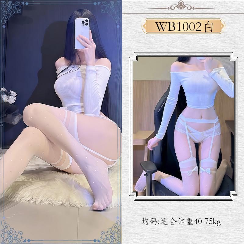 Sexy Lace Sex Stockings Pure Lust Suspenders Erotic Charm Couple Flirting Uniform Props Seduction WB