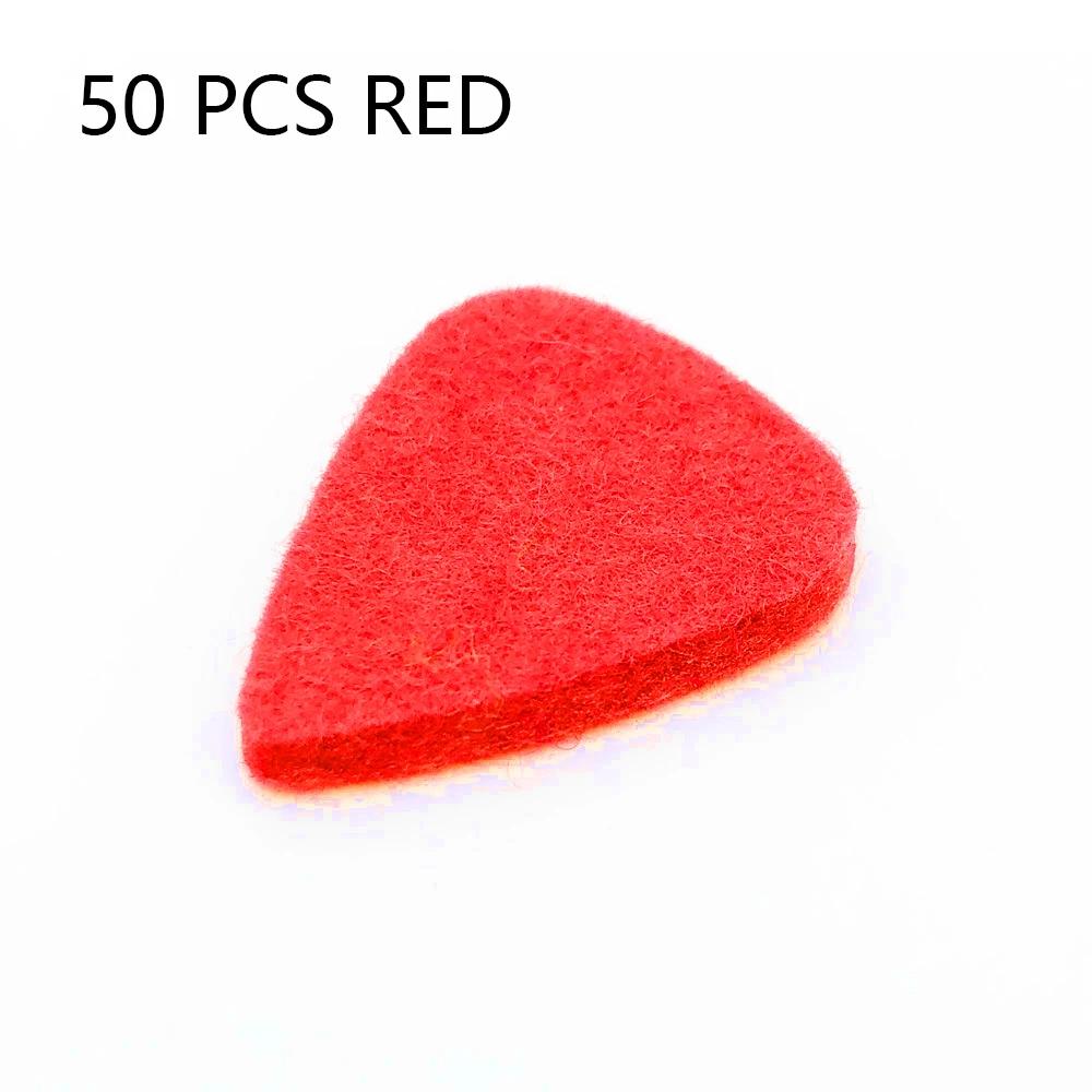 

50 штук Медиаторы для укулеле Фетровые медиаторы/плектры для укулеле и гитары Мягкий и удобный фетровый материал Медиаторы для гитары Разноцветные