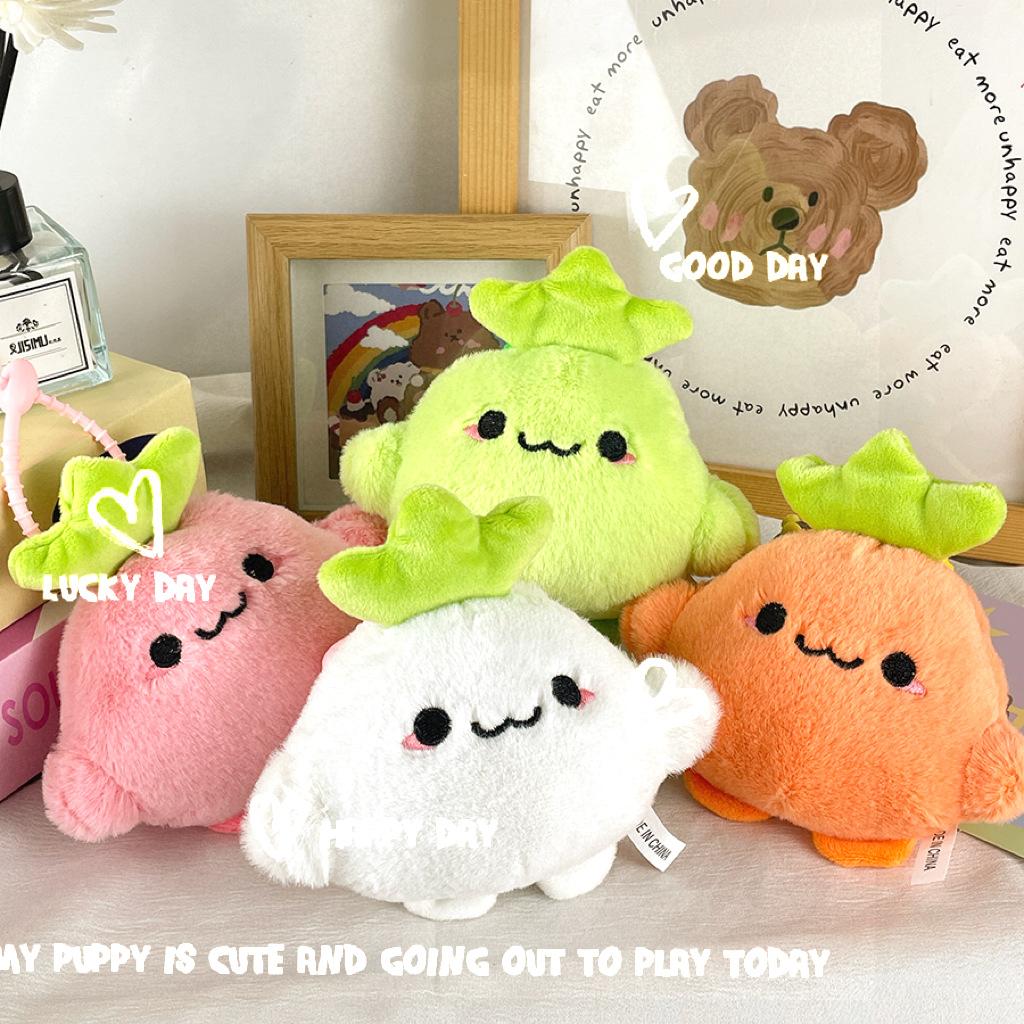 Cartoon Radish Plush Doll Creative Kohlrabi Doll Vegetable Doll Bag Pendant Grab Machine Doll