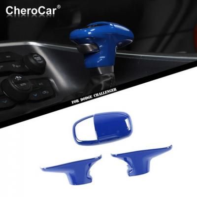 Gear Shift Knob Cover Trim for Dodge Challenger & Charger 2015+ Blue Accessories