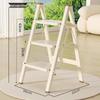 Housewarming Thickened A-Frame Folding Ladder with Enlarged Red Pedal for Safety