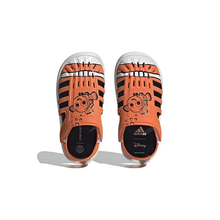 New Adidas Closed Toe Sandals Disney Finding Nemo And Dory Orange Core Black Cloud White PS HP7753