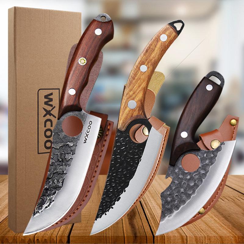 

Модель молота, кузнечный нож для убоя, обвалки, разделки мяса, для забоя рыбы, свиней и овец, для чистки, многоцелевой нож, острый нож для резки, 3 предмета 3 PC