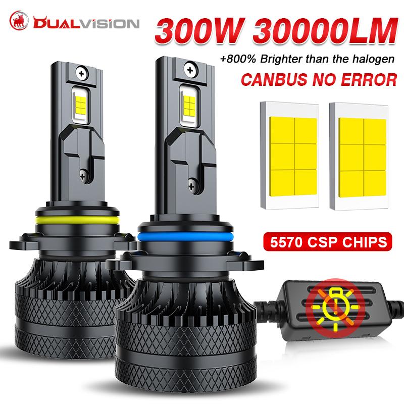 

30000LM H7 H11 LED Bulbs Headlight 300W for Car Headlamp H1 H4 H8 H9 9005 9006 HB3 HB4 9012 HIR2 Auto Diode Lamps Canbus 6000K 9006/HB4