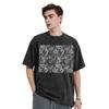 American Traditional Tattoo Flash Print Washed T Shirts Printed Short Sleeve Hip Hop T-Shirt Streetwear Tops Tees for Men Women