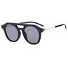Fashion Retro Women Men Punk INS Personality Sun Glasses UV400 Shades Double Bridges Sunglasses Round Frog Mirror Outdoors