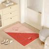 Basketball Court Pattern Floor Mat Eco Flannel Doormat Non-Slip Odorless Indoor Soft Short Plush Floor Rug